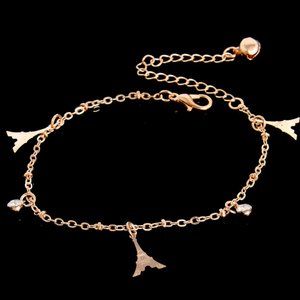 Sweet Simple Eiffel Shape Anklets Chain